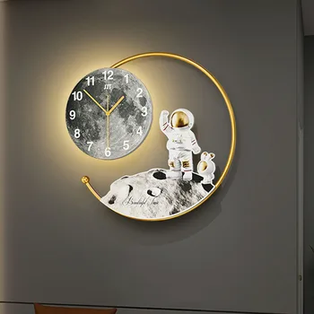 Луксозни Цифрови led стенни часовници с метална Дизайн, Бели Скандинавските led стенни часовници, Големи Сладки Mecanismo Reloj В Сравнение С Мебели за всекидневна