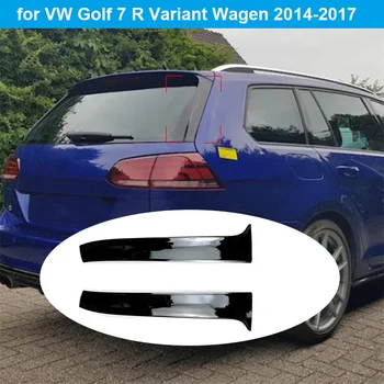 Лъскаво черно заден спойлер на странично стъкло, калници за стайлинг на автомобили, Ляти детайли за VW Golf 7 R Variant Wagen 2014 - 2017 2015 2016