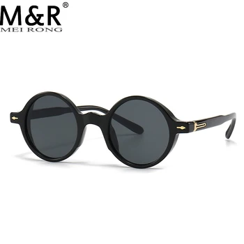 Модни кръгли дамски слънчеви очила в Ретро стил, Персонализирано леопардовая градиент дограма, Летен туризъм, слънчеви очила Gafas De Sol