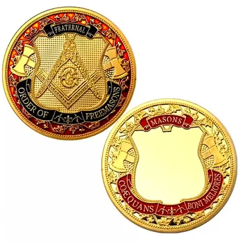 Монета майстор на Масонската ложа Mason Blue Lodge, монета на повикване Масонского братство