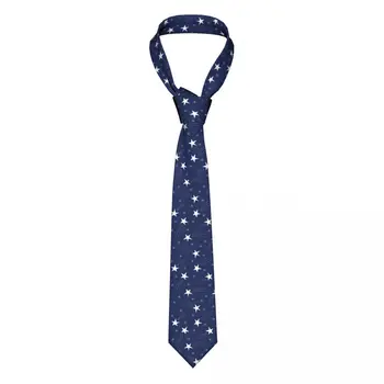 Мъжки вратовръзки със звездите, обтягивающий полиестер ширина 8 см, вратовръзка с летящи звезди, аксесоари за мъжки костюми, Реквизит за cosplay Gravatas