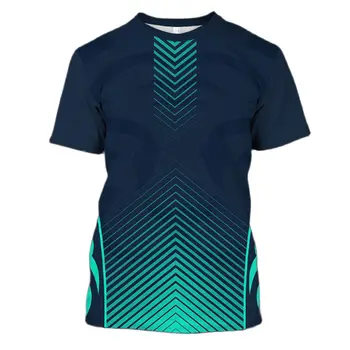 Мъжки Спортни дрехи за Бадминтон с модерен дизайн 2023, Върхове с кръгло деколте, Дишаща Удобни Летни Дрехи Оверсайз
