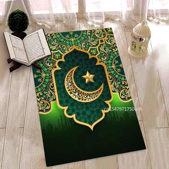 Мюсюлманският молитвен килим, Постелки за пода, Домашен килим за мюсюлманската антре, Обзавеждане за хол, Мат, нескользящий мат, молитвен подложка за спални
