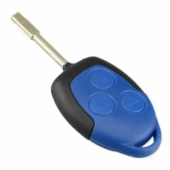 Нов калъф-ключодържател за Ford Transit MK7 2006-2014 3-ключ на син дистанционно управление Аксесоари за интериора на колата