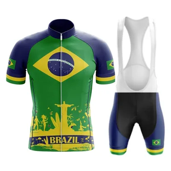 НОВА 2022 Бразилски Професионален Мотор Екип С Къс Ръкав Трико Ciclismo Мъжка Велосипедна Фланелка Комплект Летни Дишаща Велосипеди Дрехи униформи