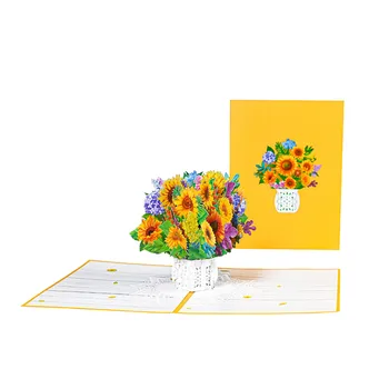 Нова креативна картичка Hands 3D S ThreeD на Деня на майката, Поздравителна картичка, Възстановяване на Цветя