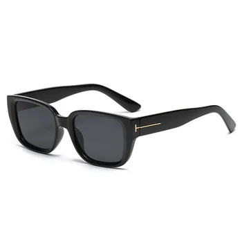 нова мода том марка правоъгълни слънчеви очила женски мъжки 2023 луксозни маркови дизайнерски t1f улични плажни очила реколта oculos de sol