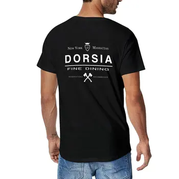 Нова тениска dorsia, тениски по поръчка, мъжки обикновена бяла тениска с аниме