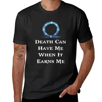 Нова тениска God of War Ragnarok Kratos Death Can Have me when it earnings me, тениска за мъже