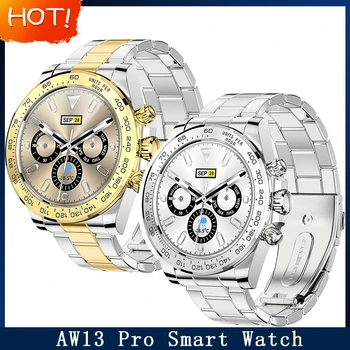 Новите Умни часовници Мъжки 2023 Многофункционални Умни часовници за фитнес и Спортни часовници IP68 Водоустойчив стоманени Ръчен часовник AW13 Предизвикателство Bluetooth
