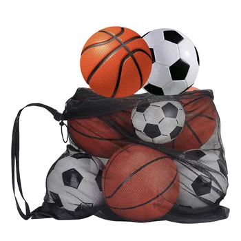 Окото чанта за футболна топка, много Голяма Баскетболно чанта от съвсем малък джоб с цип, Волейболна мрежа за футбол, спортни чанти