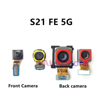 Оригинален Заден Сверхширокий телеобектив Предна Камера Гъвкав Кабел За Samsung Galaxy S21 FE 5G G990 G990E G990B G990U S21FE