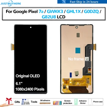 Оригиналния OLED За Google Pixel 7a GWKK3 GHL1X G0DZQ G82U8 Pantalla LCD дисплей със Сензорен панел, Дигитайзер, в Събирането, Сервизна Част