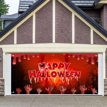 Открит Висящ Декор Банер За Входната Врата Хелоуин Банер Хелоуин Карнавал Фонова Плат Снимка На Фона На Плат L5