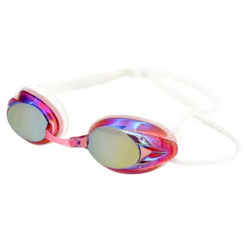 Очила за плуване с покритие, водоустойчив, устойчив на мъгла, с защита от uv, Регулируеми Очила за състезания по плуване за мъже и жени