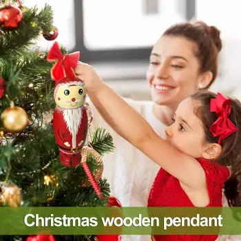 Подарък с кляпом, Коледна украса, Куклен висулка с изненада, Лесно подвешиваемый, е тънка работа, Забавен Дядо коледа, Коледа, за празника