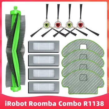 Подмяна На Робот-Прахосмукачка iRobot Roomba Combo R113840 Резервни Части Основна Четка Странична Четка Hepa Филтър Въже Парцал