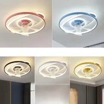 Полилеи, осветителни Тела Висящи лампа Led Art Nordic Нисък етаж Със Скорост Спалня С дистанционно управление С затваряне