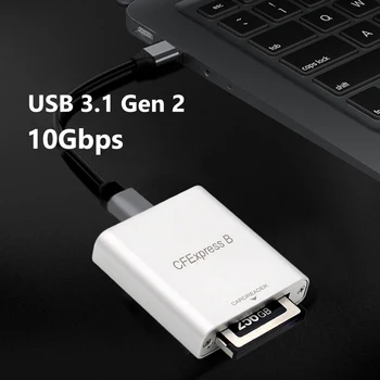 Преносим адаптер за съхранение на данни USB 3.1 Gen 2 Външен четец на карти 10 gbps за компютър, лаптоп, телефон за MacBook iPad Chromebook