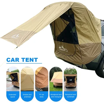 Преносим палатка за багажник на кола, козирка, непромокаемая задната удлинительная палатка автомобил, шатра на suv за самостоятелно шофиране на открито, Къмпинг, Риболов