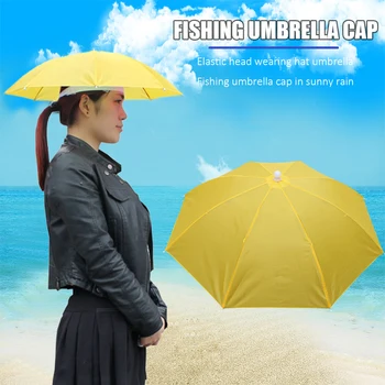 Преносим шапка-чадър от дъжд, Сгъваема Открит козирка, Водоустойчива туристическа шапка