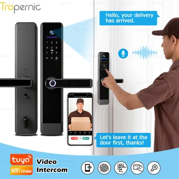 Приложение на Hristo Дистанционно видео разговори, Гласова домофонна система, Цифров Електронен Интелигентна Система за заключване на вратите, пръстов Отпечатък, IC карта, парола, отключване с ключ