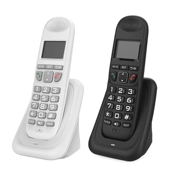 Професионален безжичен стационарен телефон D1003 с дисплей на обаждащия се на няколко езика