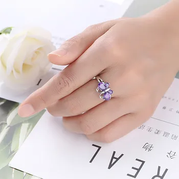 Пръстен пръстен с пеперуди Женски подаръци Бижута Пръстени за момичета Годежни пръстени, Фини Пръстени. Премиум-клас за жени Безплатна доставка Aneis