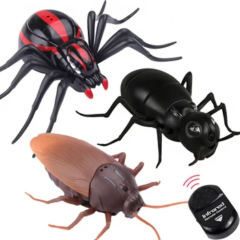 Радиоуправляеми играчка кола с дистанционно управление, паяк, хлебарка, мравка, симулация модел, Електрически играчки, ново насекомо, инфрачервен контрол, детски подарък