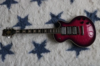 Розово-черен околовръстен край, тип пиано LP, физическа стрелба, обновен звукосниматель, най-добре продаваният електрическа китара