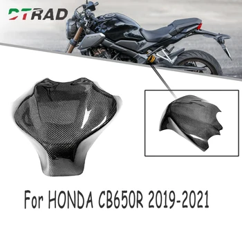 Сега въглеродни влакна 3K за HONDA CB650R 2019-2021, аксесоари за мотоциклети обтекателей с оптимистичен капака на резервоара