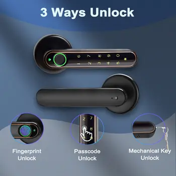 Система за заключване на вратите с пръстов отпечатък, Smart Биометрични Парола от пръстови отпечатъци, Електронно заключване на Hristo App, Цифров рычажный заключване, Без ключ със сензорен екран