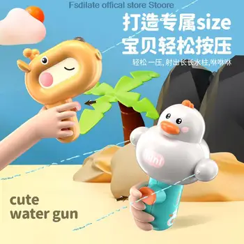 Сладък Воден пистолет с динозавром, водни играчки, Летни детски играчки за плажа, басейна, juguetes piscina, плюшени воден пистолет, игри на открито 2023