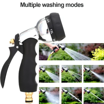 Спринклерный пистолет за поливане под високо налягане, Ирригационный инструмент за предотвратяване на ръжда с гумена дръжка за колата, миене на градински тревата, за почистване