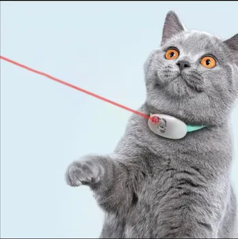 Умен Лазерен нашийник за дразнения котки Лазерна играчка за дразнения котки Автоматично Дразни котката Автоматична играчка за дразнения котки Освобождава ръцете