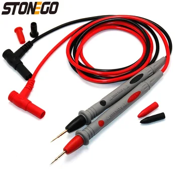 Универсален тест тел STONEGO за мултицет - 1 двойка - Болт за изпитване на кабели от медни проводници - 20A 1000V - Метална писалка-тестер