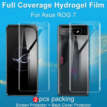 Филмът IMAK Hydrogel III За Asus ROG 7/ROG 7 Pro/ROG 7 Ultimate Прозрачна Мека филм с пълно покритие отпред или отзад