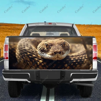 Фолио за задната врата на камиона със змии, материал професионален клас, универсален, подходящ за пълен размер на камиони, защитени от атмосферни влияния и е безопасно за автомивки