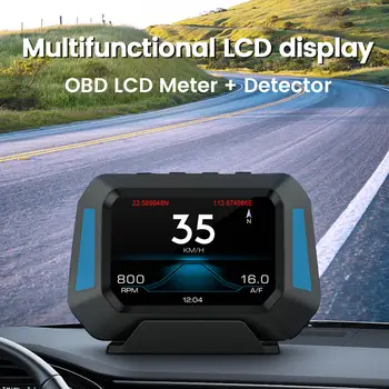 Централният дисплей Автомобилен Hud Автоматично GPS за измерване на Скоростта OBD2 Система сензор за Проектор С тестото ускоряване на Автомобилни Електронни аксесоари