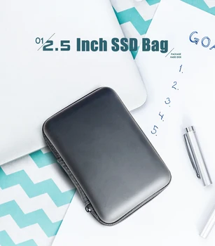 Чанта за SSD с 2.5-инчов Мобилен твърд диск, Външен твърд диск, Калъф За Съхранение на Мобилен Захранване, Чанта за камера, Защитен калъф