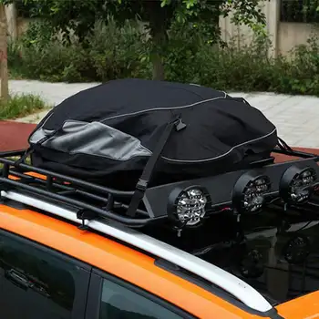 Чанта за покрива на автомобила 155x110x45 см 420D Оксфорд Кутия на покрива, Водоустойчива чанта за съхранение на багаж на покрива, Водоустойчив за джипове