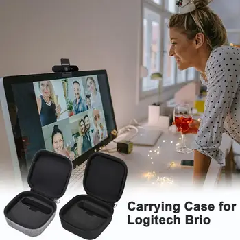 Чанти за уеб камера ЕВА, Водоустойчив калъф за носене ForLogitech Brio, Противоударная твърда чанта за съхранение на Преносим трайни Аксесоари