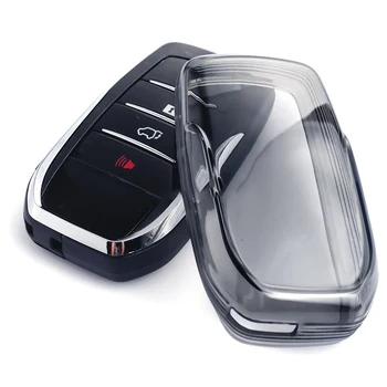 Черен прозрачен калъф-ключодържател за Toyota За Sienna/Venza/Hilux, калъф за ключове от колата, Модифицирующие Аксесоари