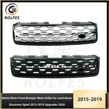 Черно/Сребро Състезателна решетка ROLFES Централна панел За Полагане на Върха за Land Rover Discovery Sport 2015-2019 Обновяване 2020 Аксесоари