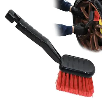 Четка за почистване на джанти Четка за подробности гуми с дълга дръжка За миене на съдове За ефективно почистване от кал, Прах и мръсотия