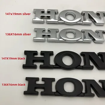 1 бр. 3D метални букви на логото на Honda за стайлинг на автомобили, мотоциклетът страничната стикер, стикер...