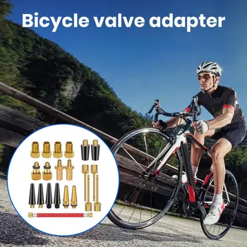 1 Комплект адаптер за каране на автомобила, трайно о гуменият пръстен, дюза за конвертиране на група велосипедни клапани, Кормило обзавеждане за велосипед