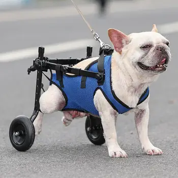 1 Комплект количка за инвалидни колички за домашни любимци, Регулируеми Колела за рехабилитация на кучета и котки, средства за придвижване, лесни инструменти за разходки на домашни любимци