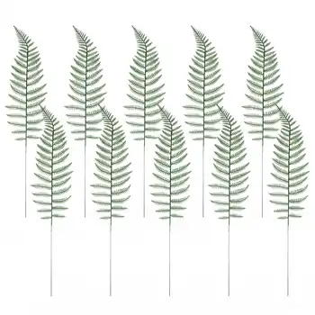 10 бр., изкуствен храст бостънския папрат, Изкуствени листа, зелени растения за дома