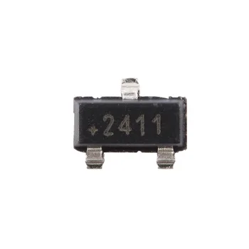 10 бр./лот DS2411R + МАРКИРАНЕ на T & R SOT-23-3; един силициев сериен номер 2411 чип за сигурност/удостоверяване с вход VCC
